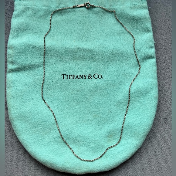 VERY RARE Tiffany & Co. Christmas Tree Blue Enamel Pendant Charm Necklace AG925 - Picture 5 of 7